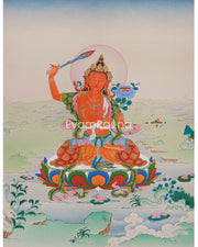Traditional Thangka Of Manjushri