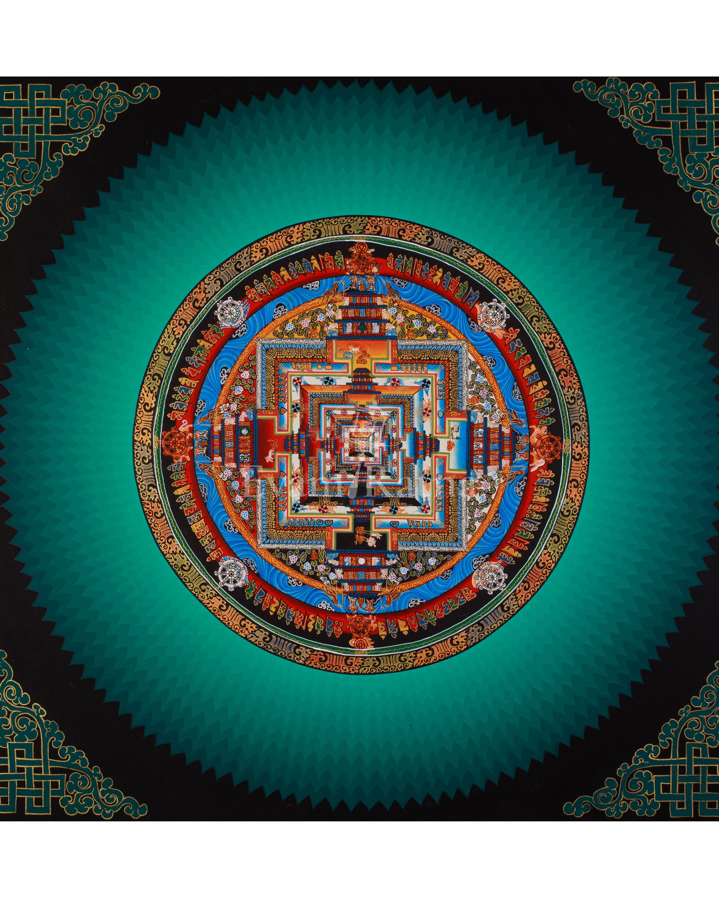 Tibetan Artwork of Kalachakra Mandala