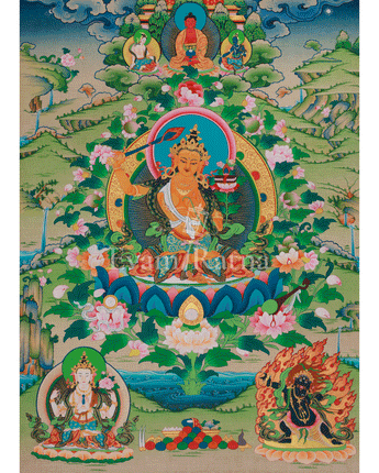 Tibetan Jampelyang Thangka