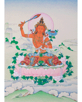 Tibetan Bodhisattva Manjushri Thangka