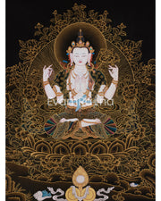 Chenrezig Compassion Deity Thangka