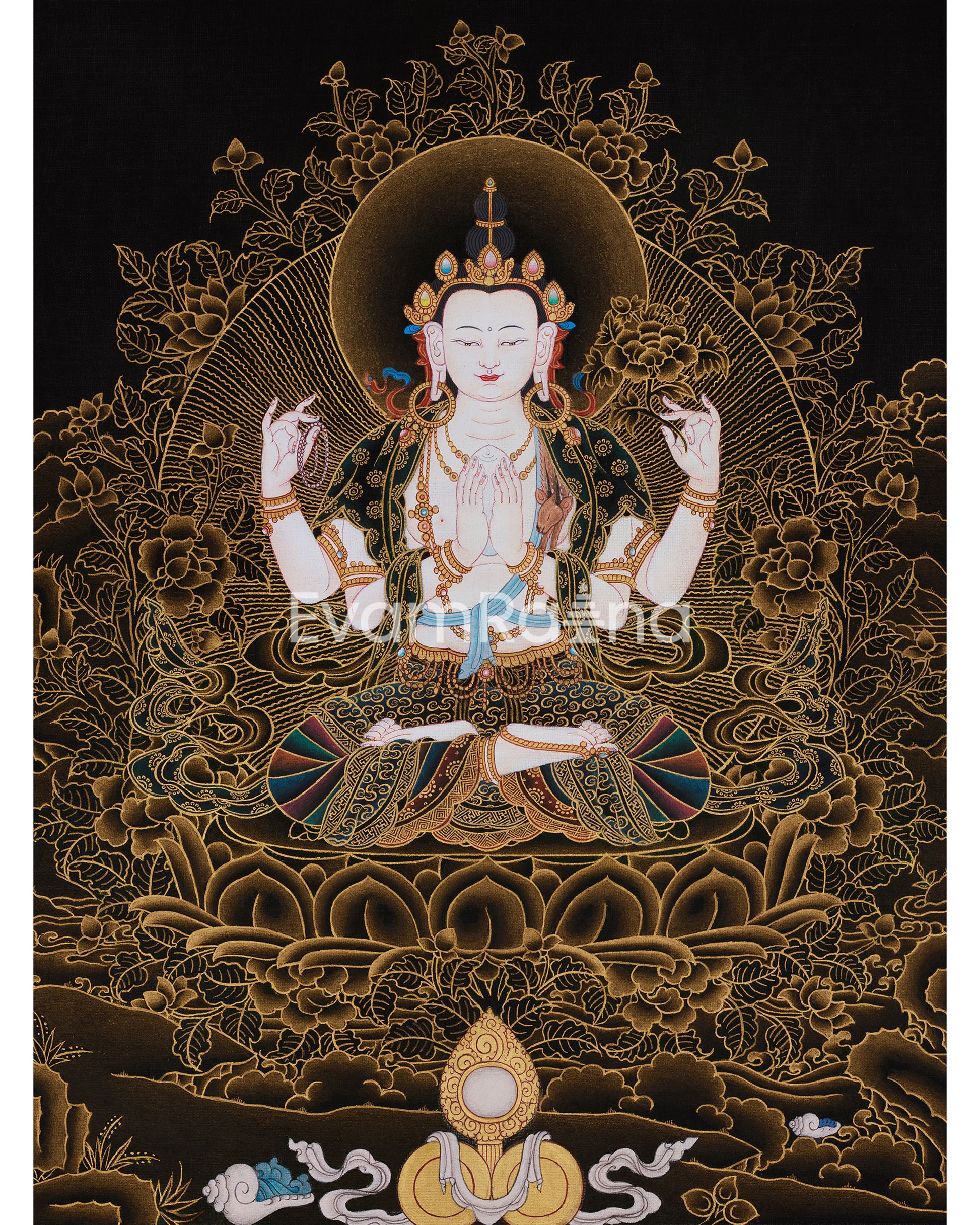 Chenrezig Compassion Deity Thangka