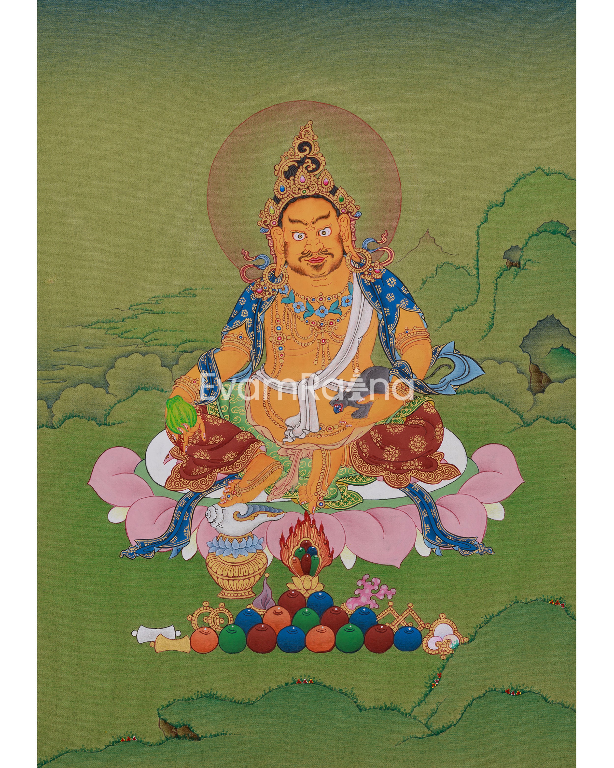 Wealth Deity Dzambhala Art