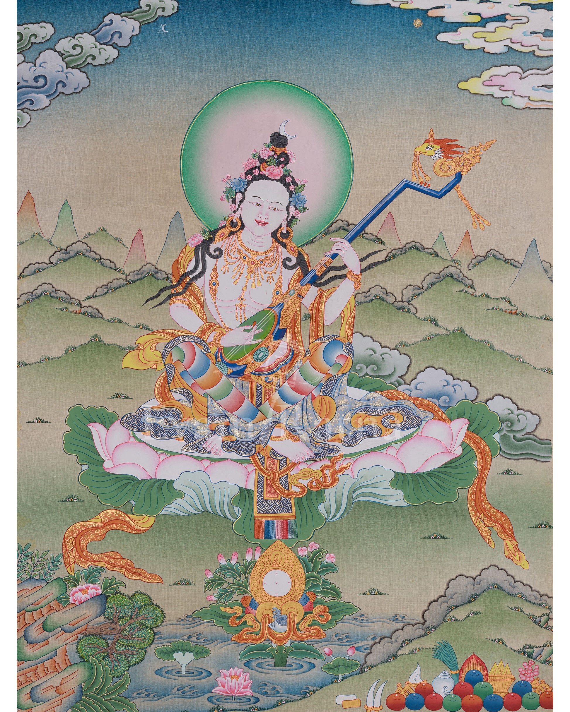 Sacred Saraswati Artwork