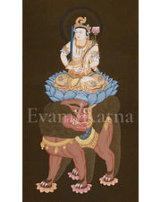Simhananda Manjushri Thangka