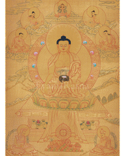 Meditating Buddha Shakyamuni Thangka