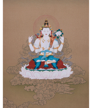 Chenrezig Compassion Buddha Thangka 