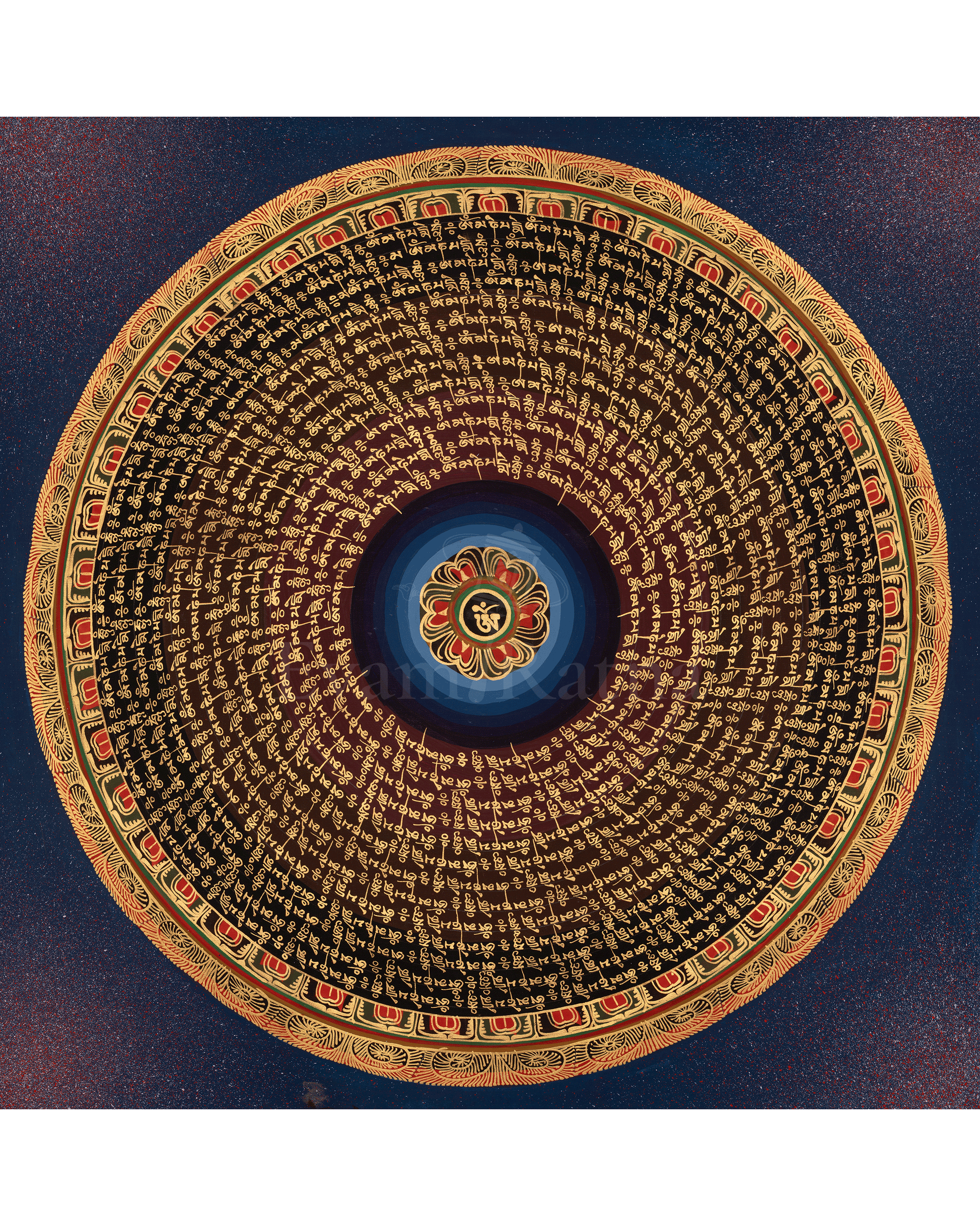 Mantra Mandala Sacred Thangka 
