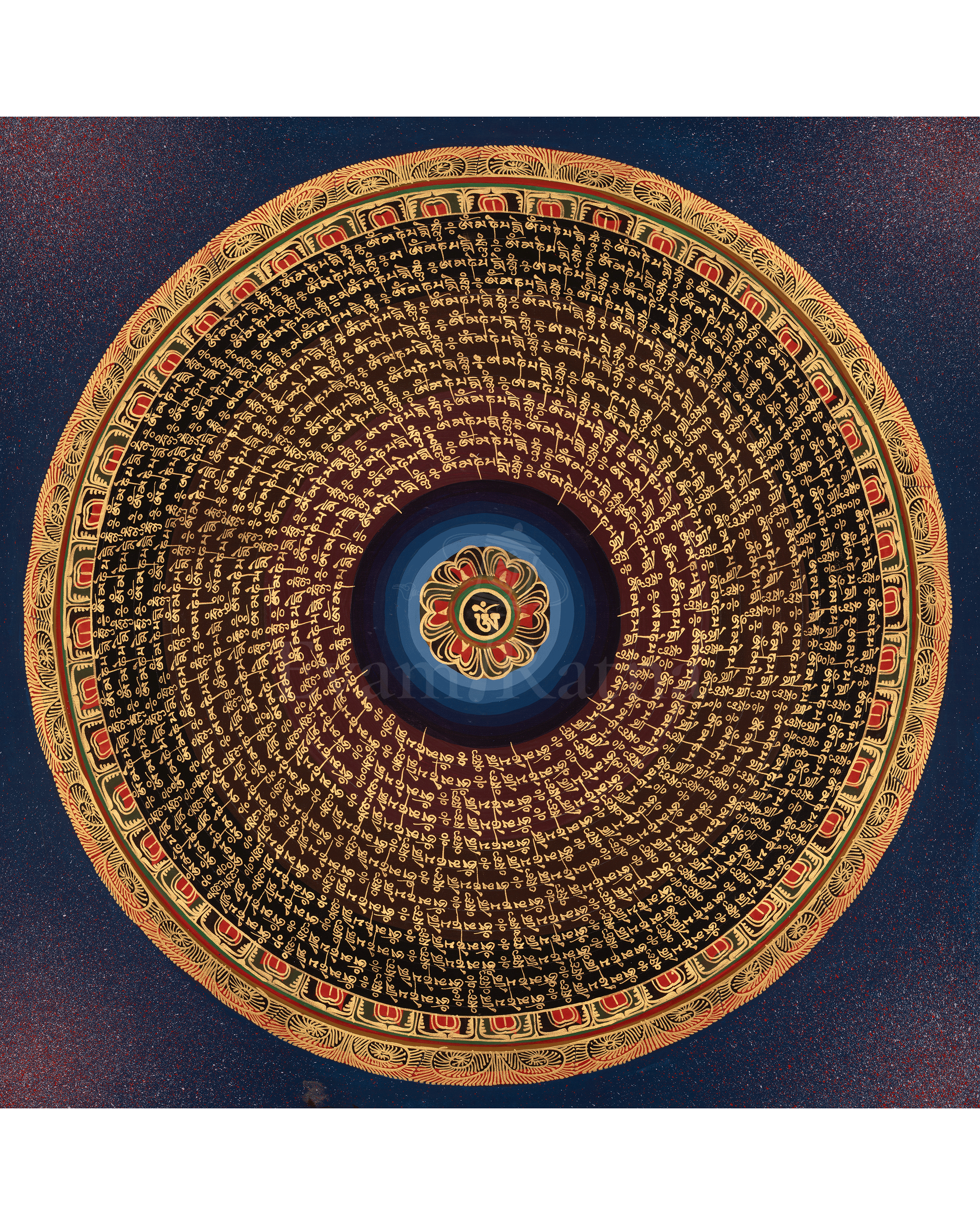 Mantra Mandala Sacred Thangka 