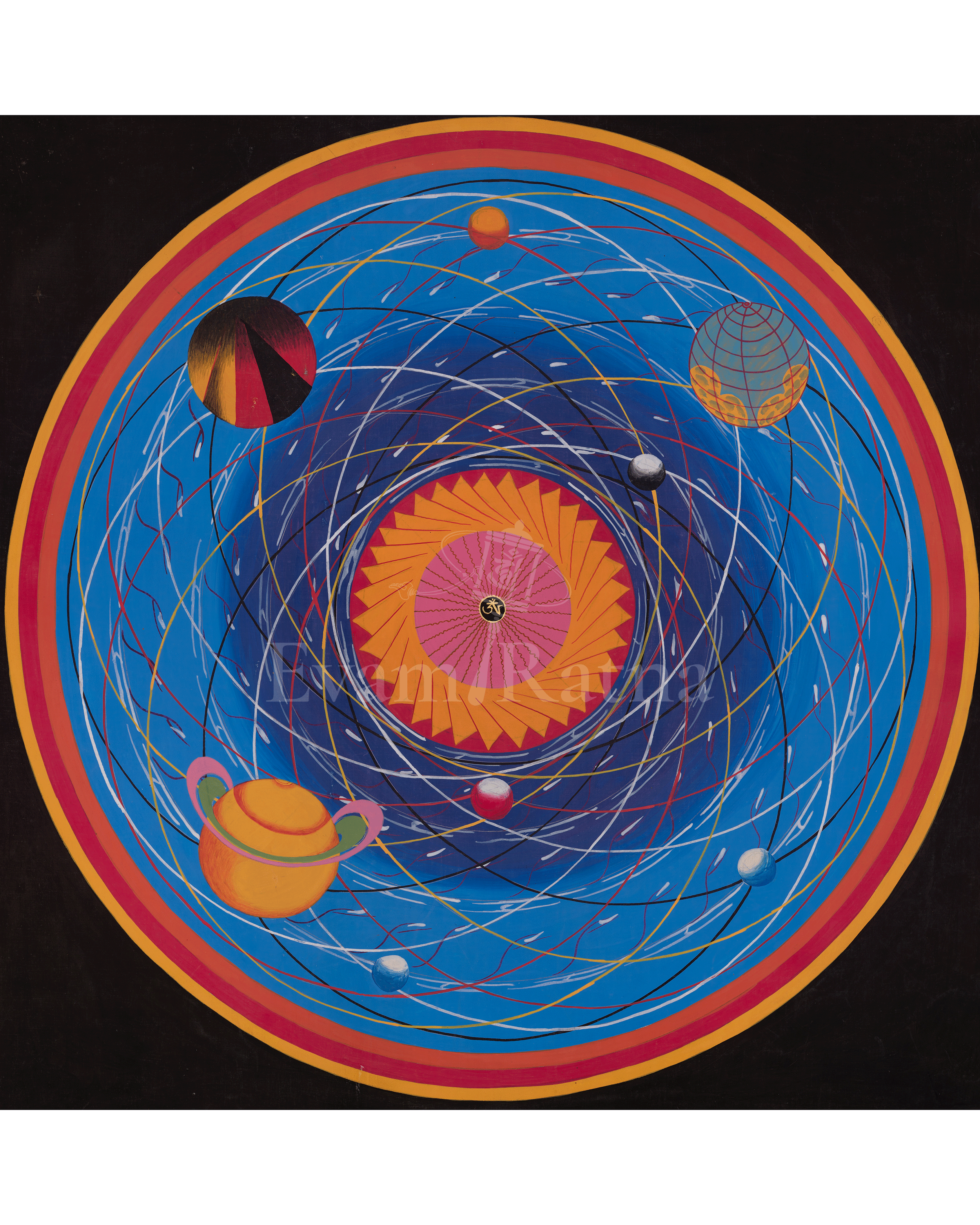 Spiritual Mantra Mandala Thangka