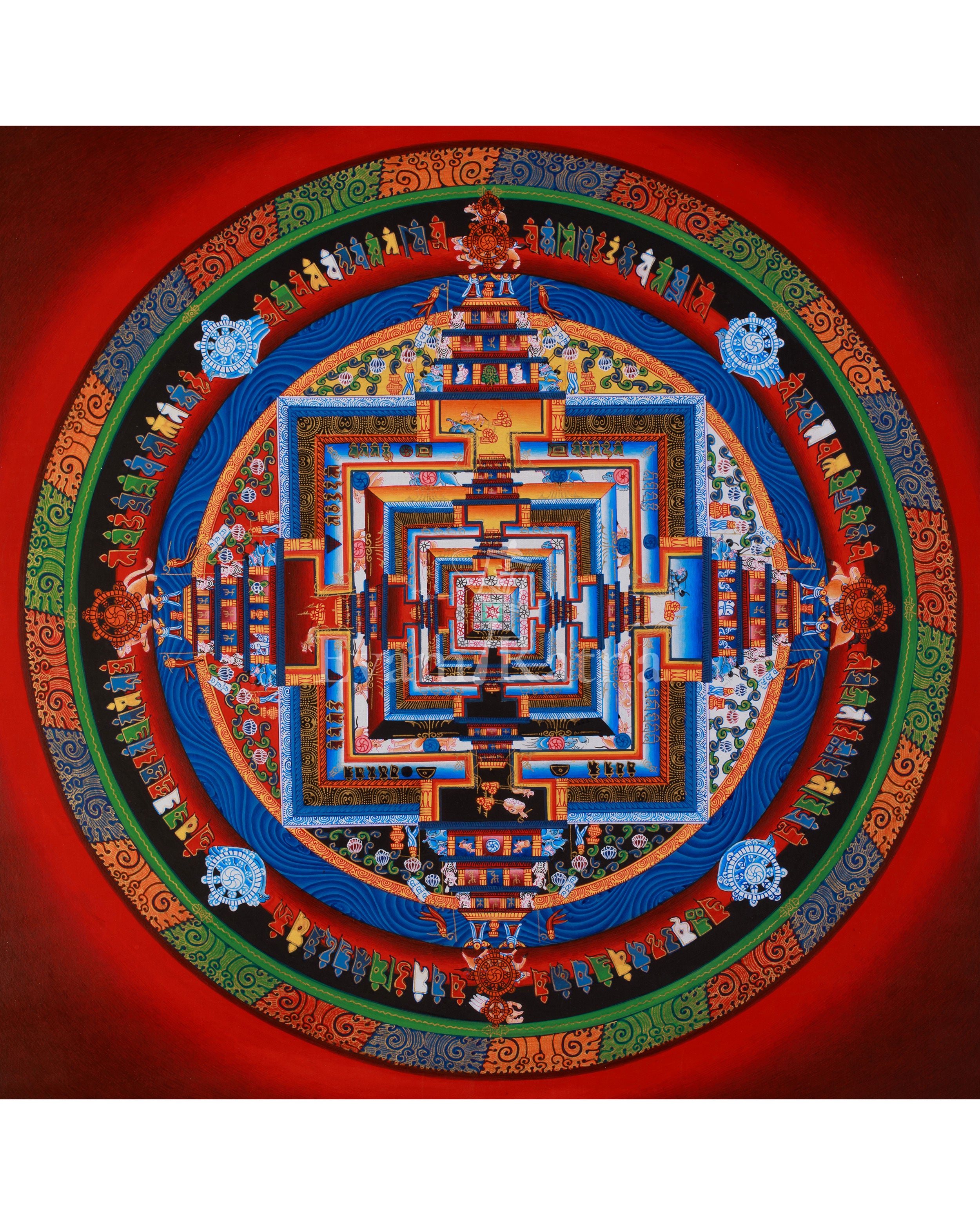 Buddhist Artwork of Kalachakra Mandala 