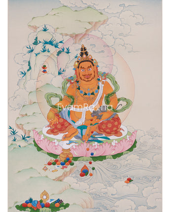 Hand-painted Dzambhala Thangka