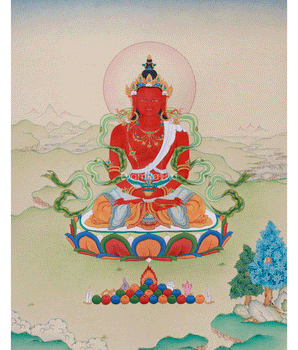 Red Buddha Amitayus 
