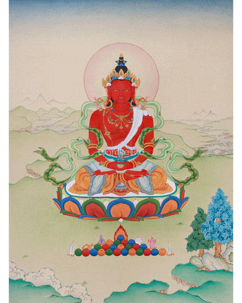 Red Buddha Amitayus 