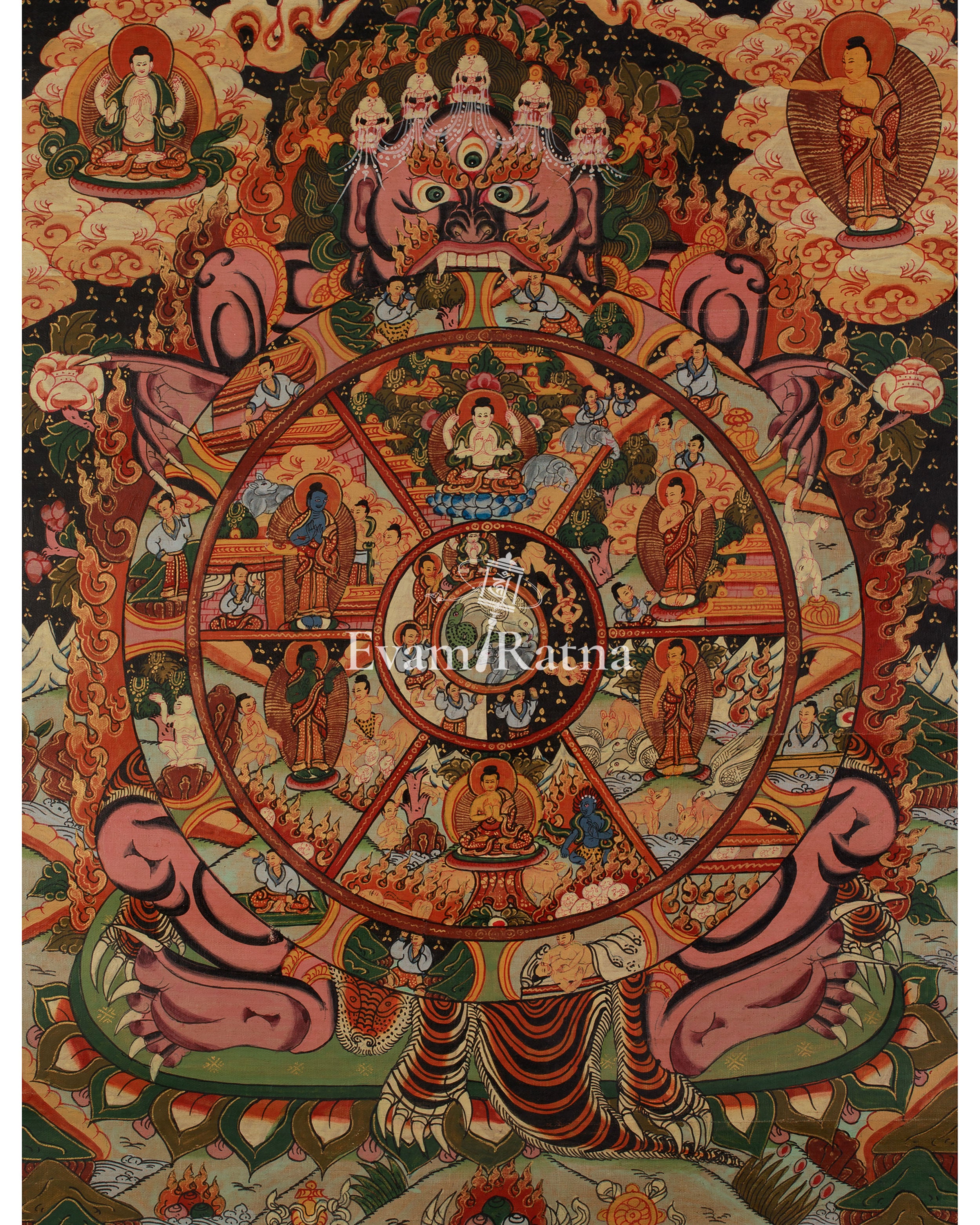 Tibetan Bhavachakra Art