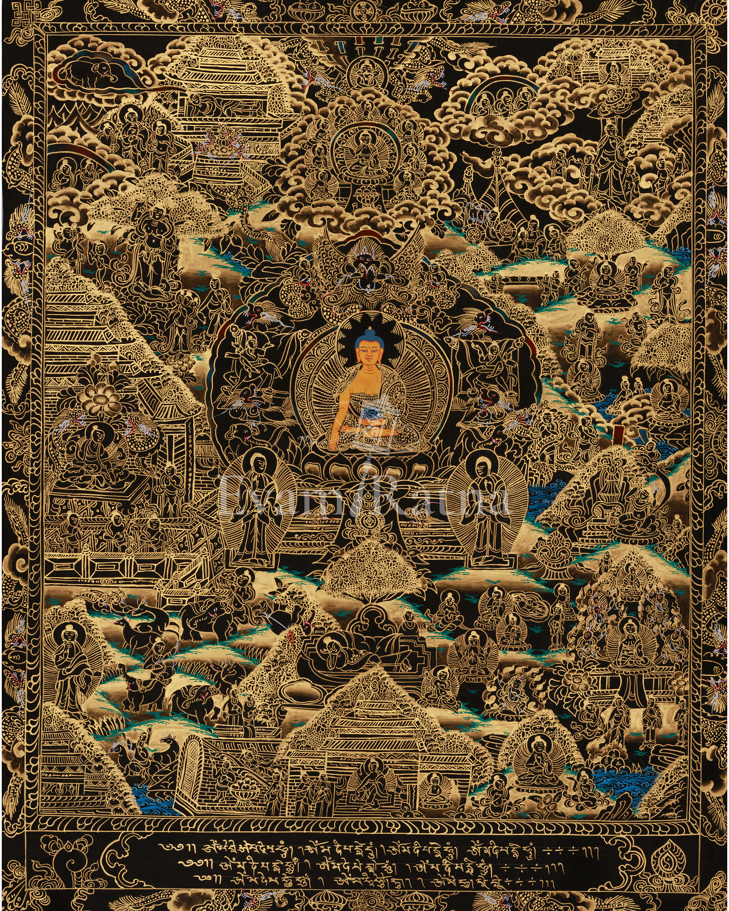 Traditional Art of Buddha Life Story Thangka