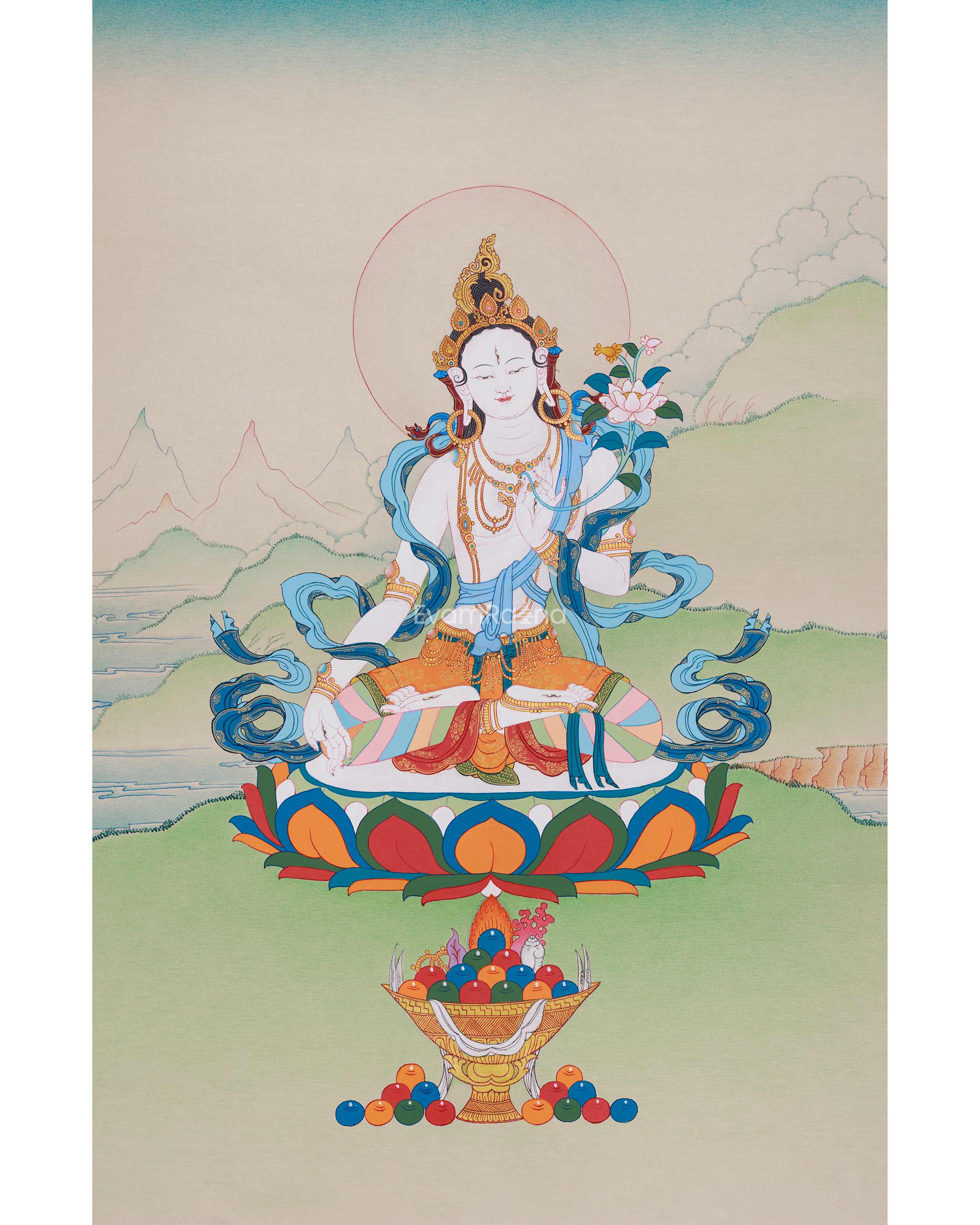 Seven-Eyed Sita Tara Painting