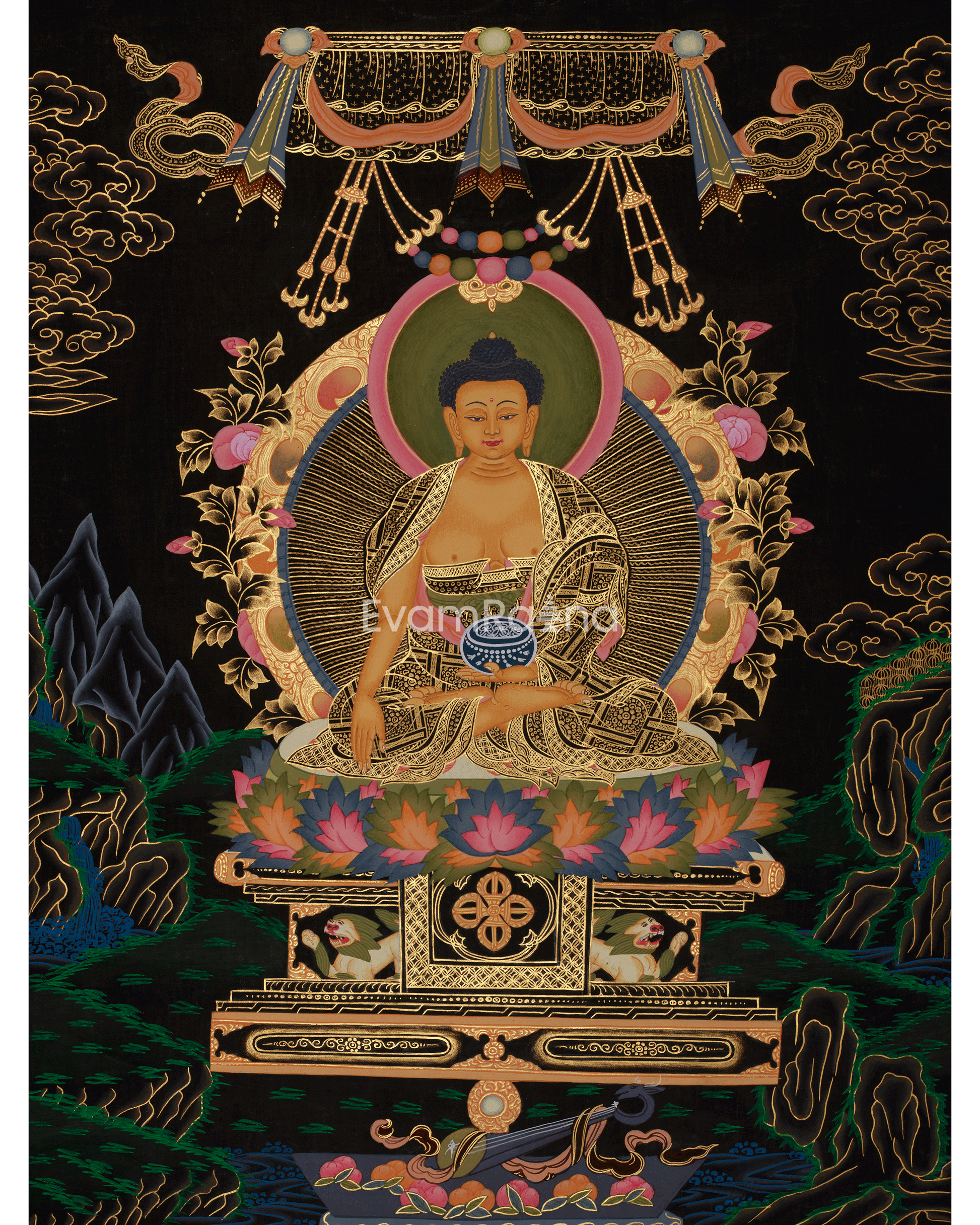 Tibetan Buddhist Shakyamuni Artwork 