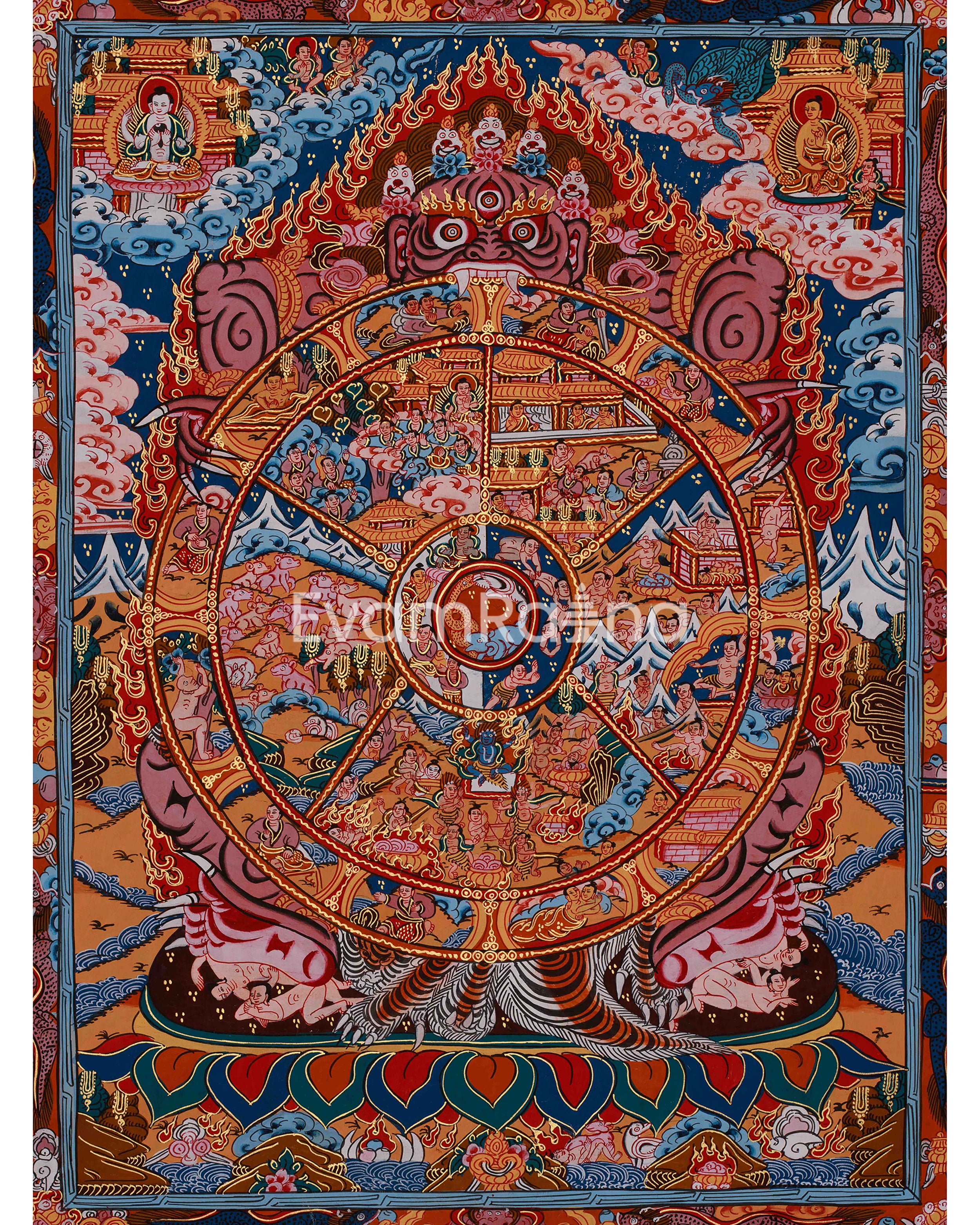 Buddhist Wheel of Life Mandala
