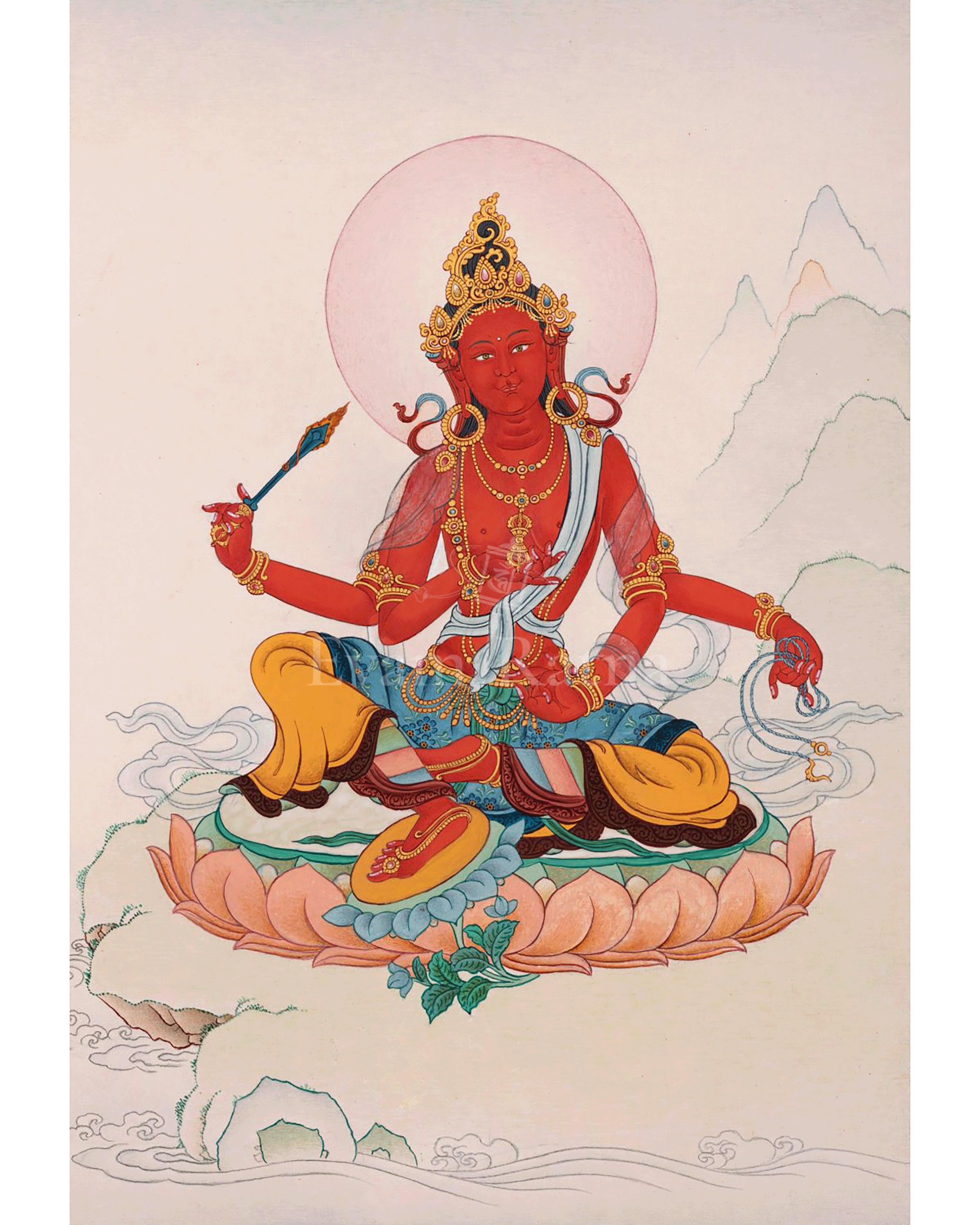 Trilokya Vijaya Tara | 21 Tara of Surya Gupta Thangka