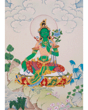 Green Tara Thangka