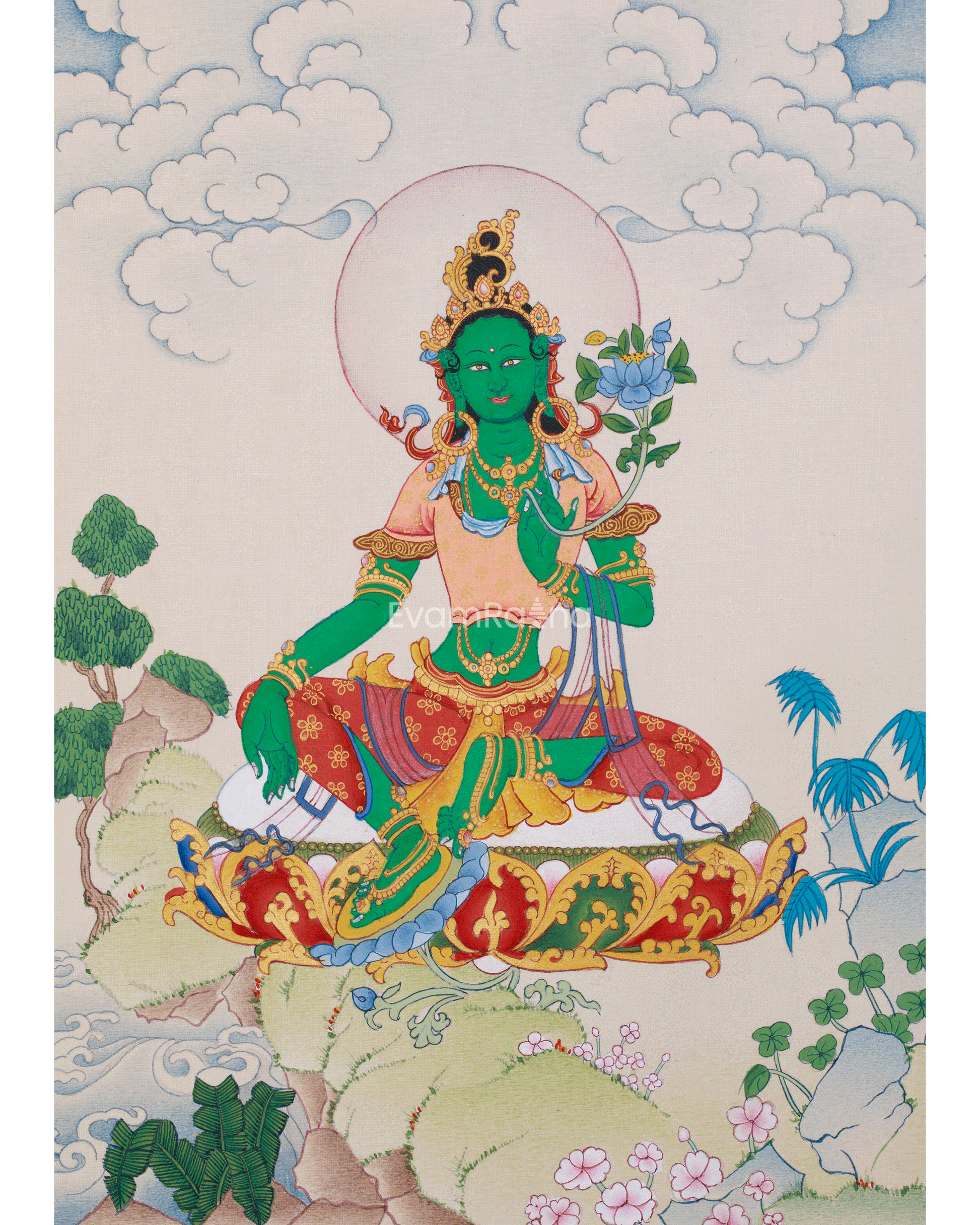 Green Tara Thangka