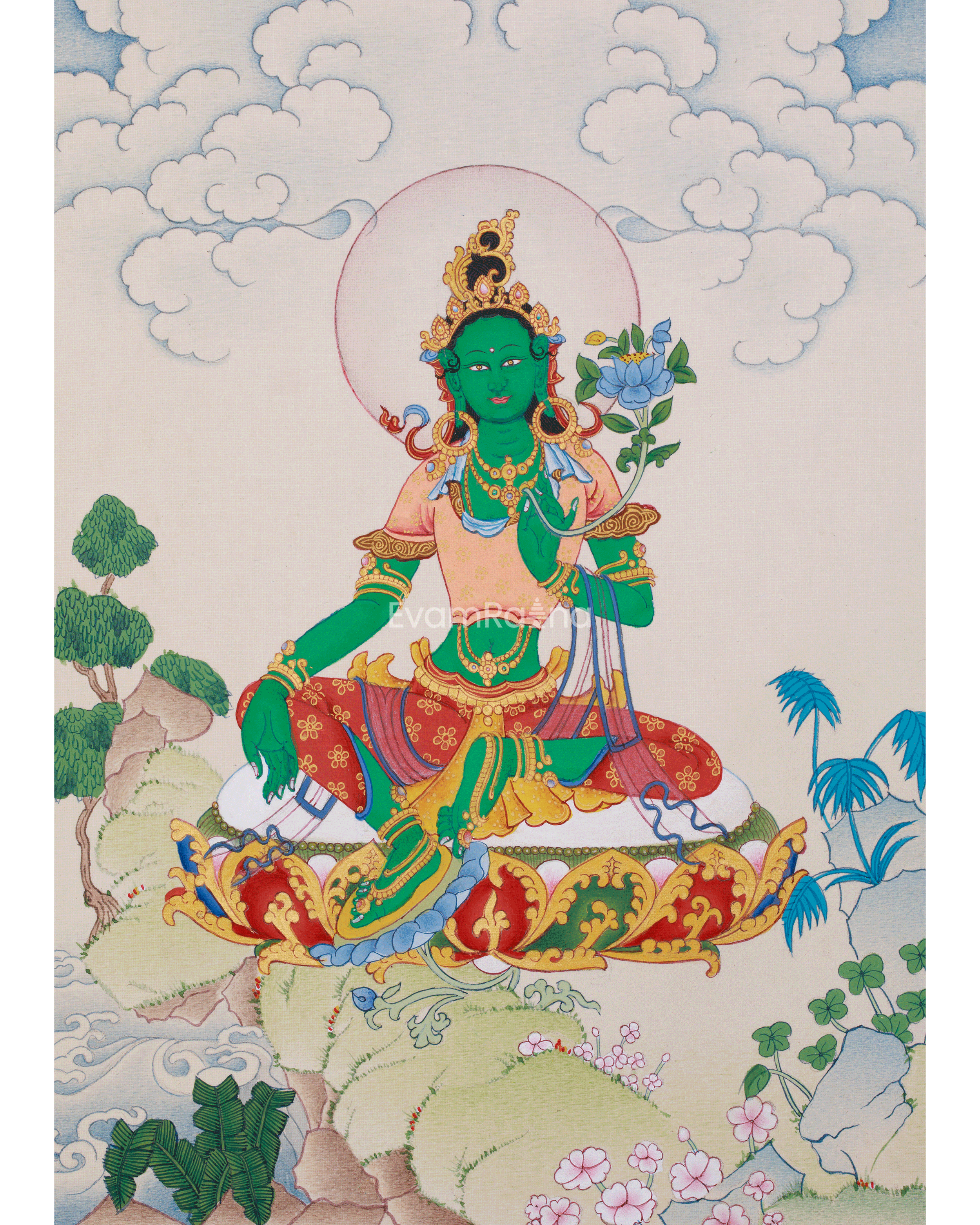 Green Tara Thangka