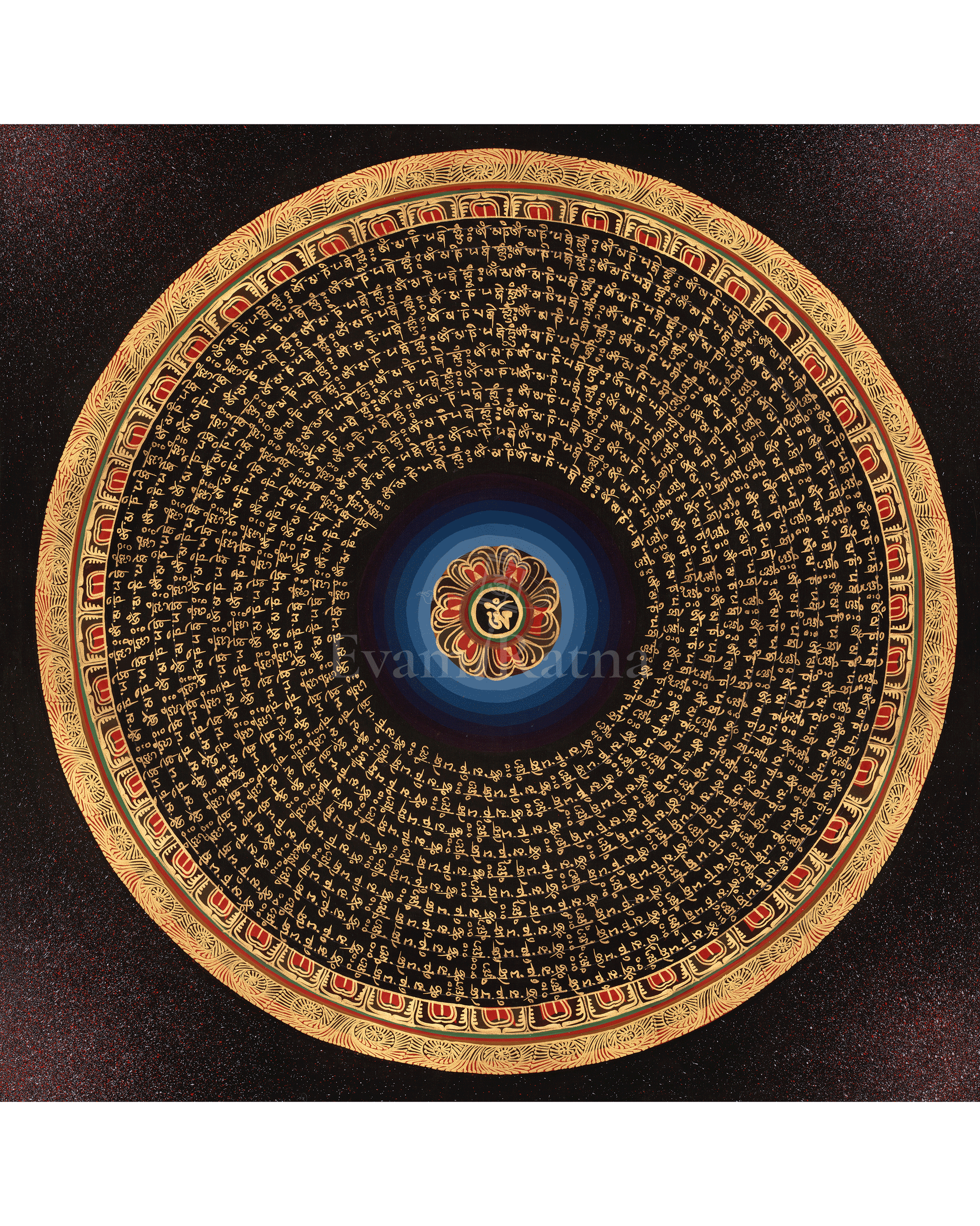 Om Mantra Mandala Thangka
