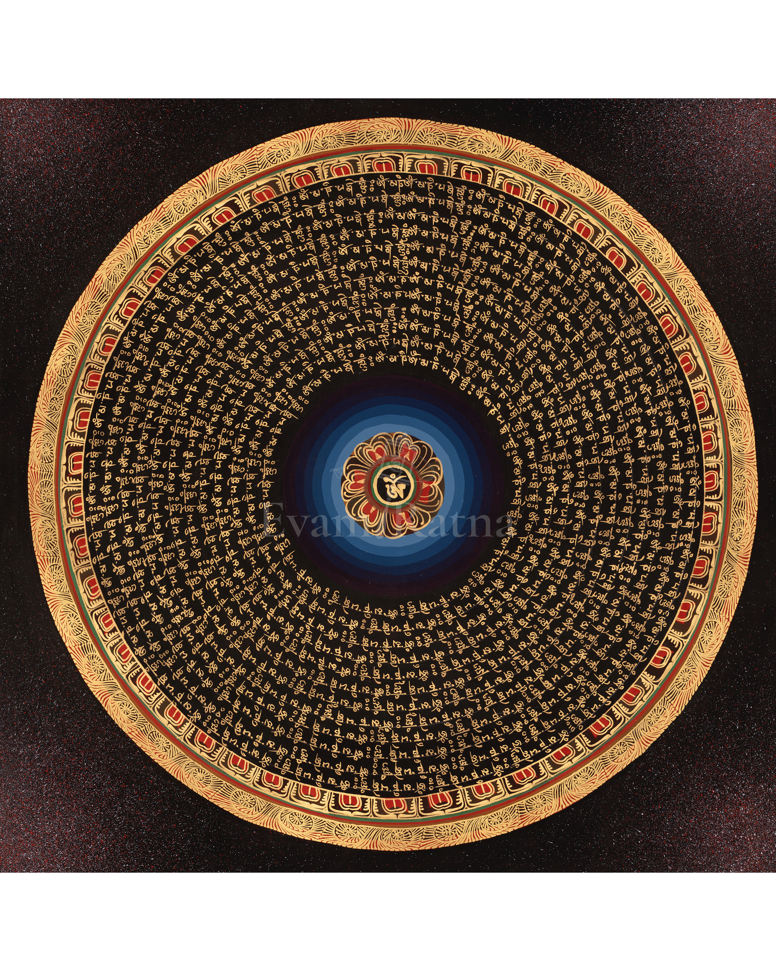 Om Mantra Mandala Thangka