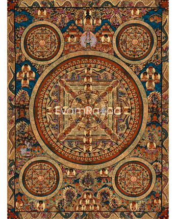 Hand-Painted Buddha Mandala Art