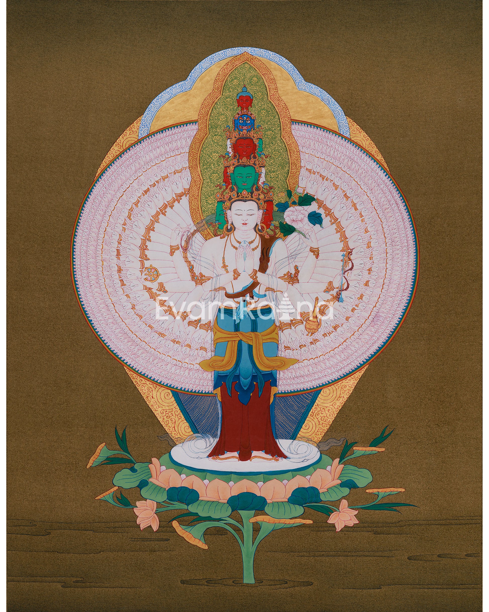 Buddhist Deity 1000 Armed Chenrezig
