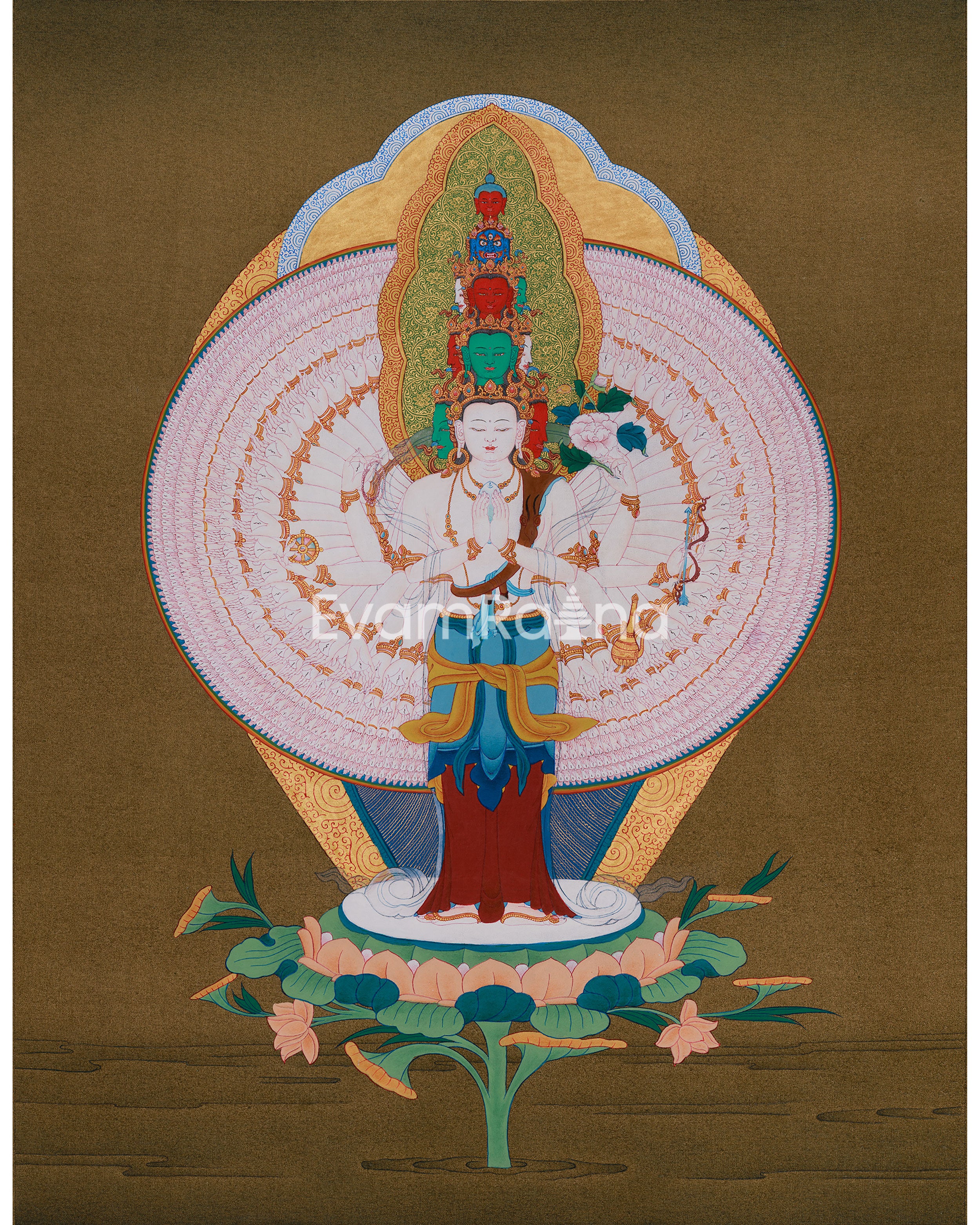 Buddhist Deity 1000 Armed Chenrezig