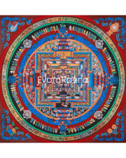 Spiritual Thangka Of Kalachakra Mandala