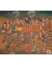 Buddha Parinirvana Thangka