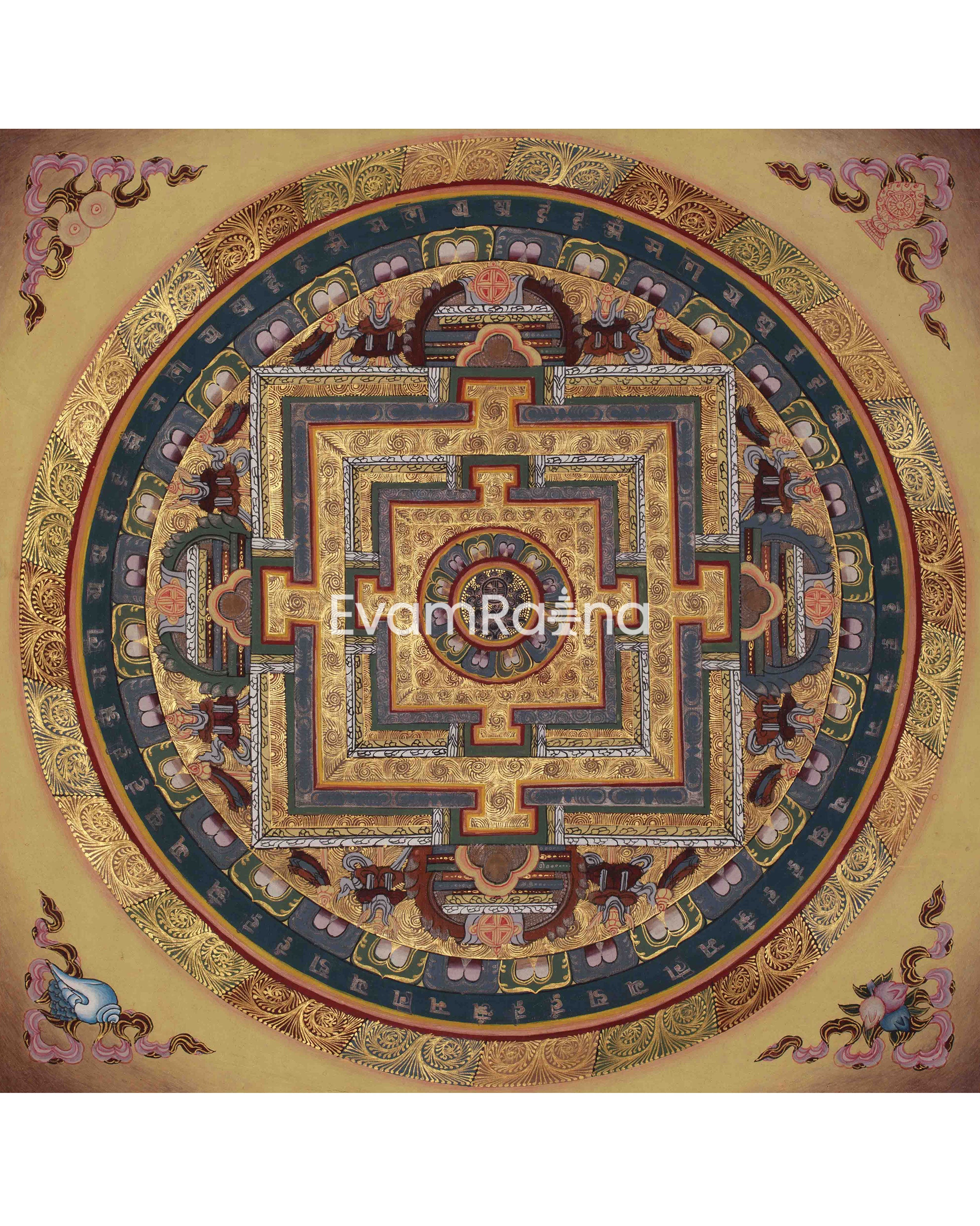 Kalachakra Spiritual Mandala Art | Wisdom, Protection, and Inner Awakening