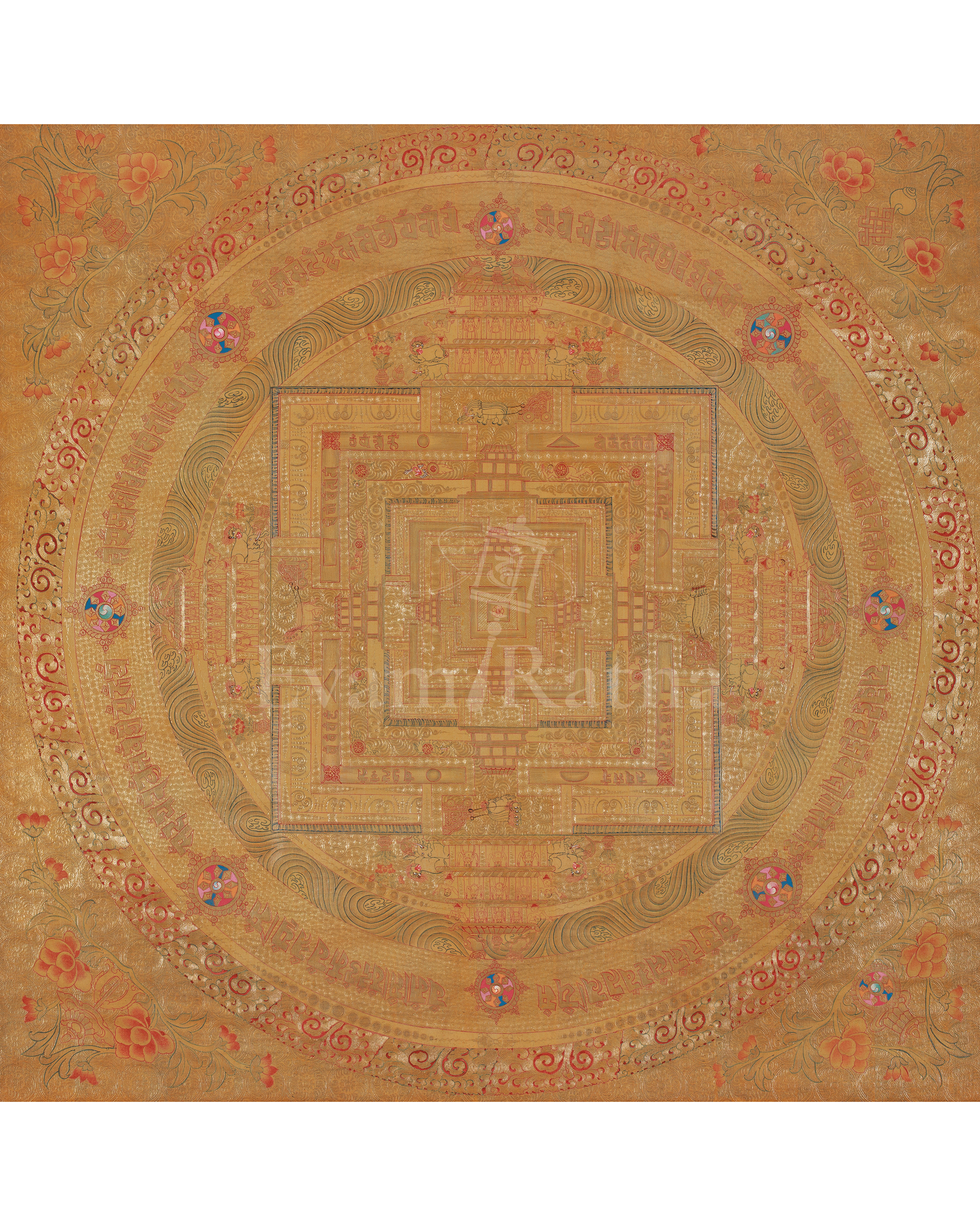 Spiritual Buddhist Kalachakra Mandala