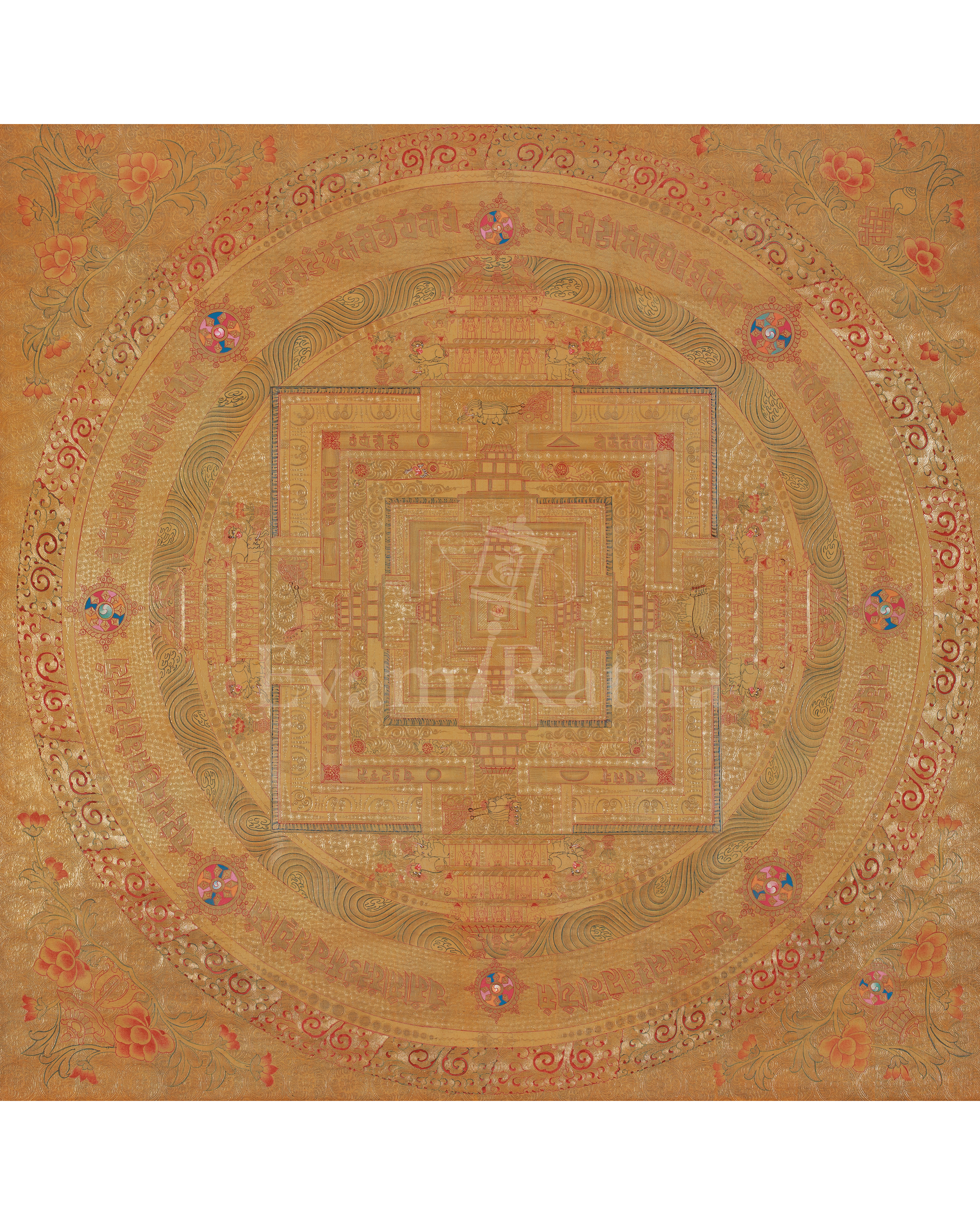 Spiritual Buddhist Kalachakra Mandala