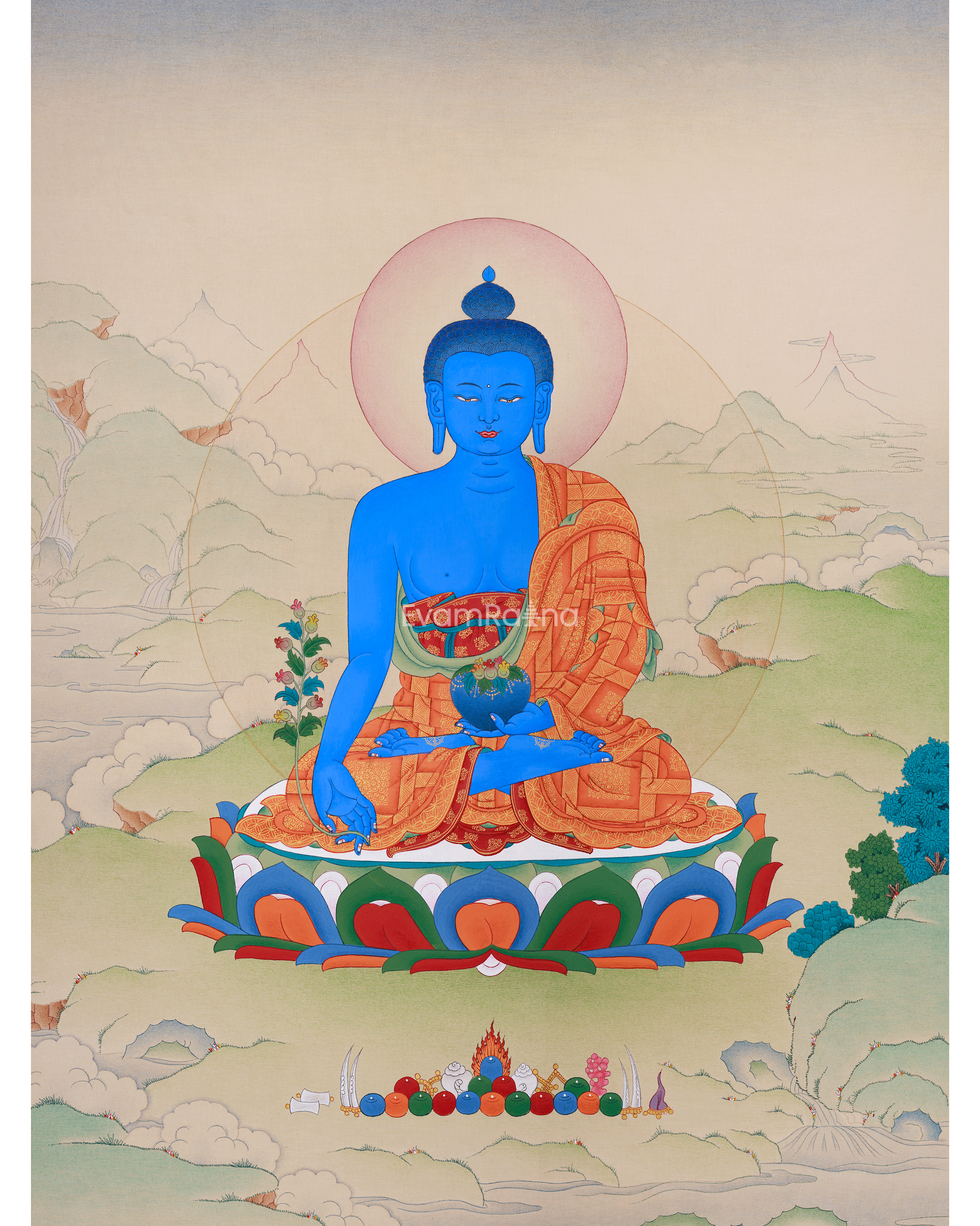 Medicine Buddha Thangka 