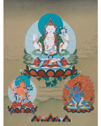 Tibetan Compassion Deity, Chenrezig