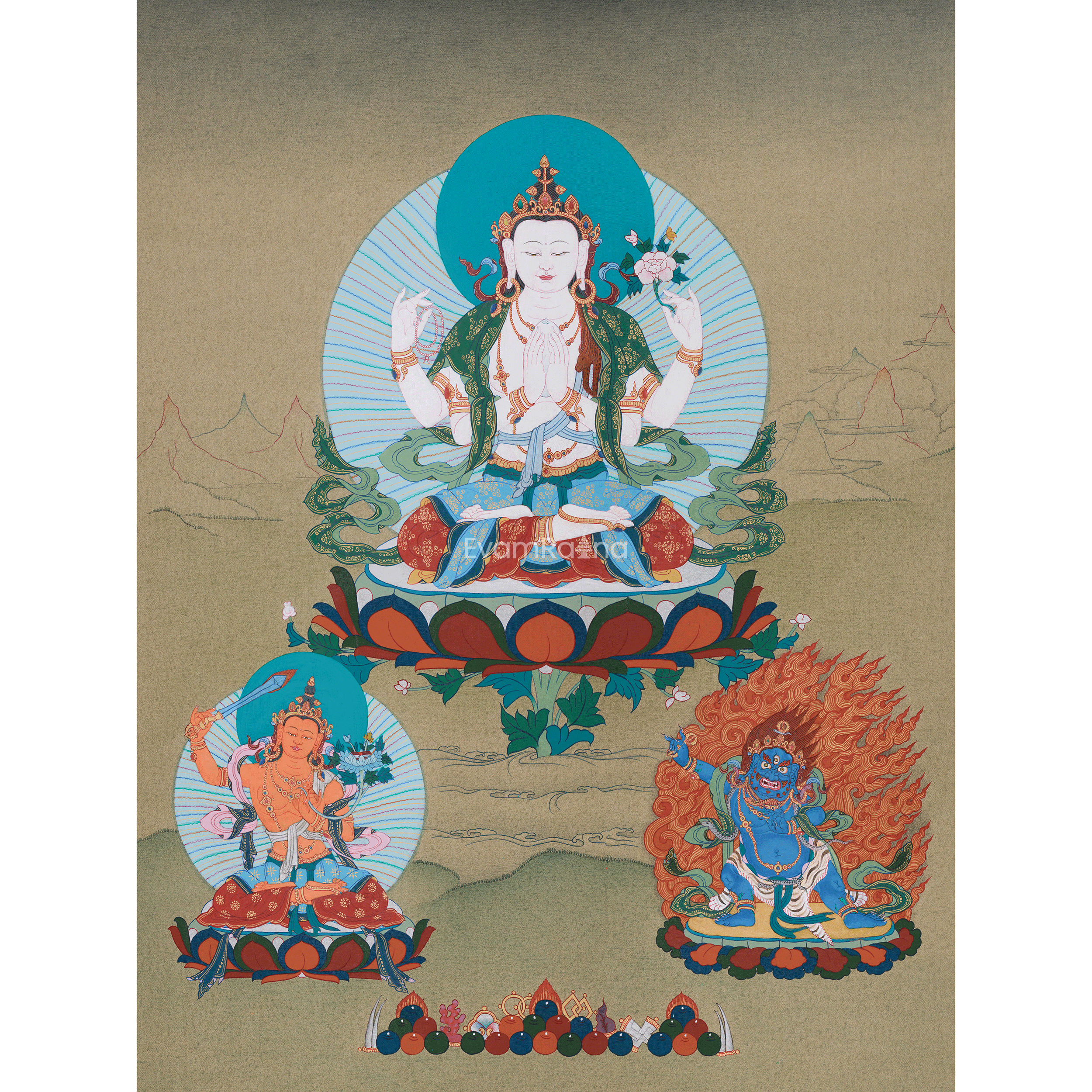 Tibetan Compassion Deity, Chenrezig