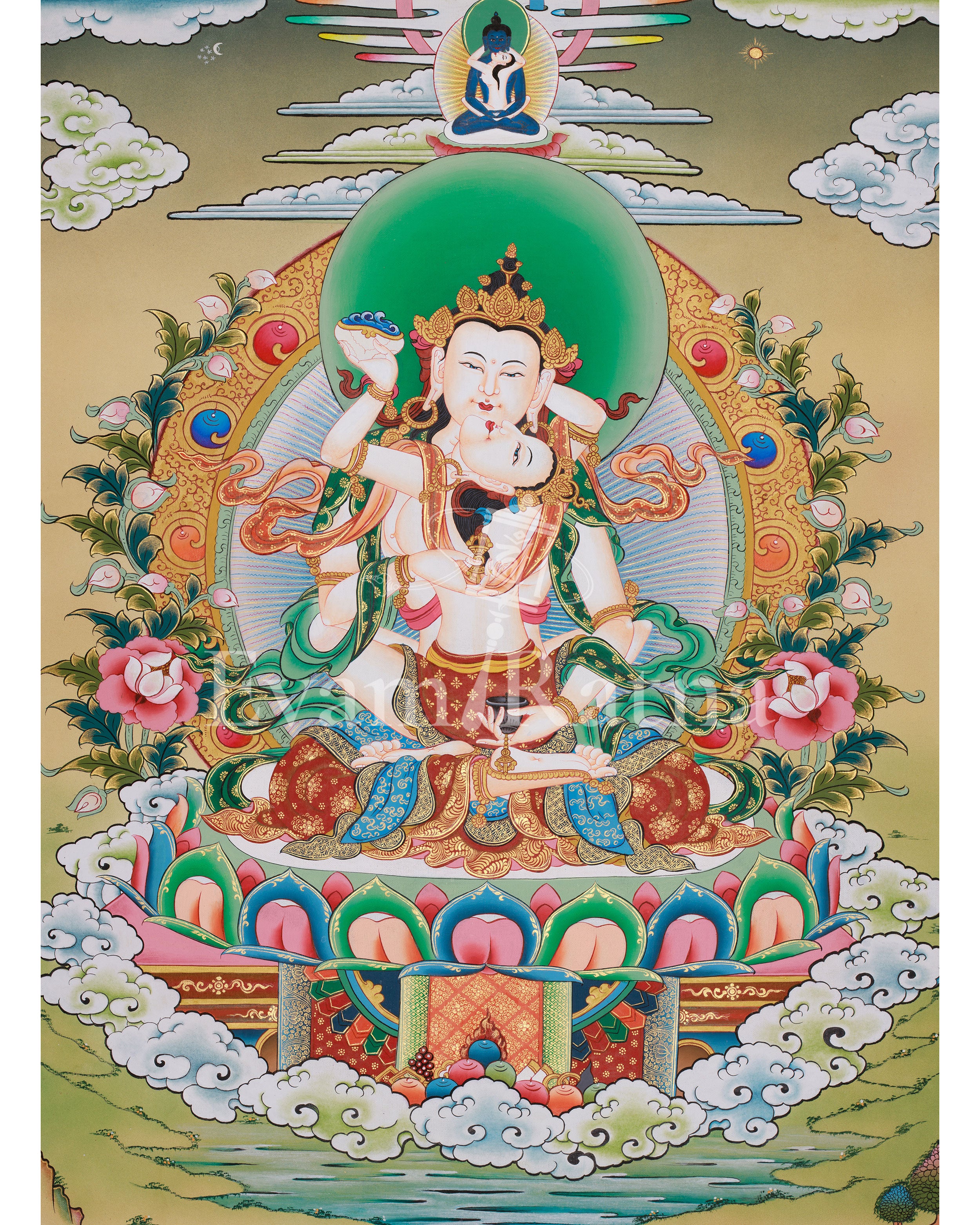 Vajrasattva Tibetan Artwork 