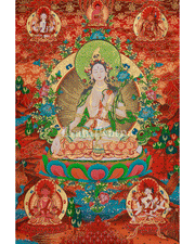 White Tara Healing Deity Thangka 
