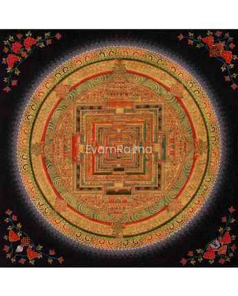 Buddhist Kalachakra Mandala Artwork