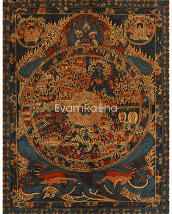Buddhist Wheel Of Life Artwork