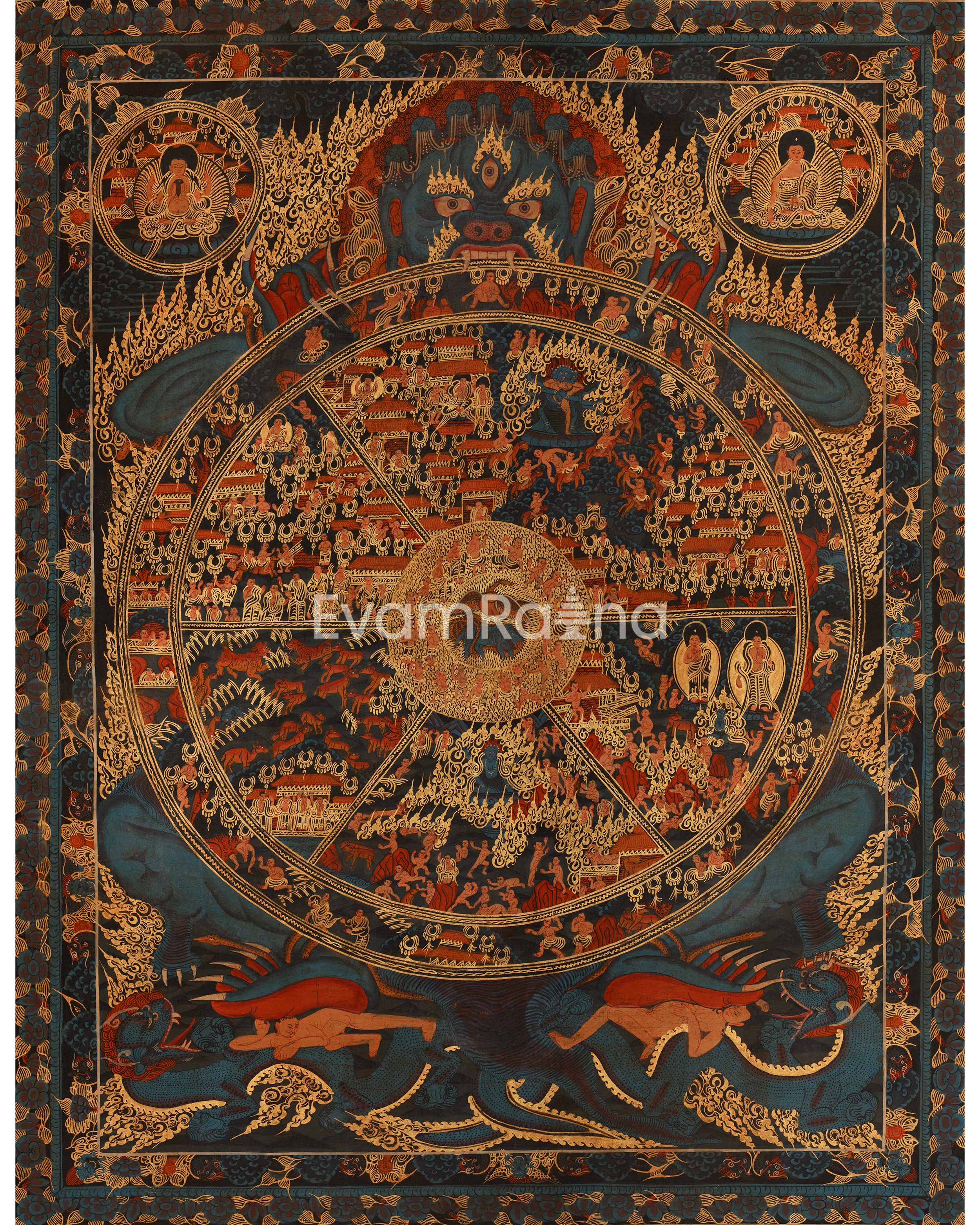 Buddhist Wheel Of Life Artwork