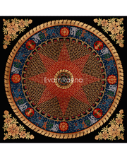 Hand-Painted Mantra Mandala Art