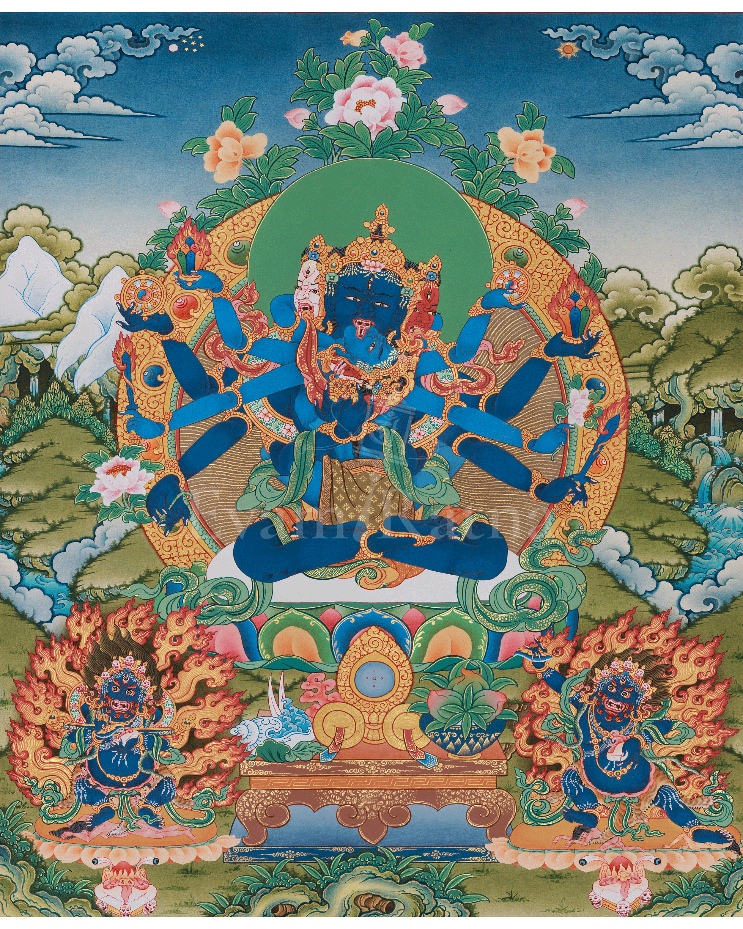 Traditional Guhyasamaja Thangka