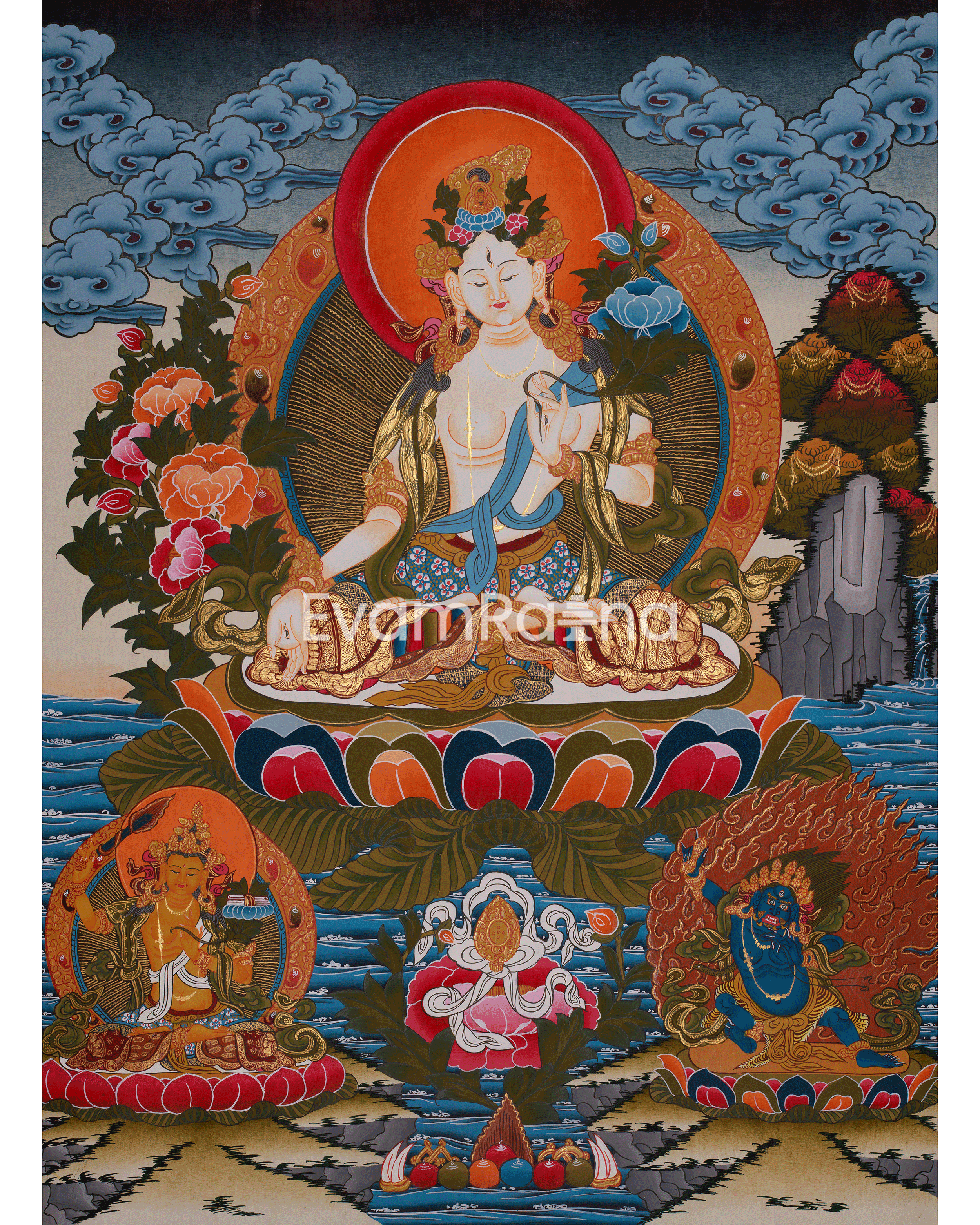 Himalayan White Tara Thangka 