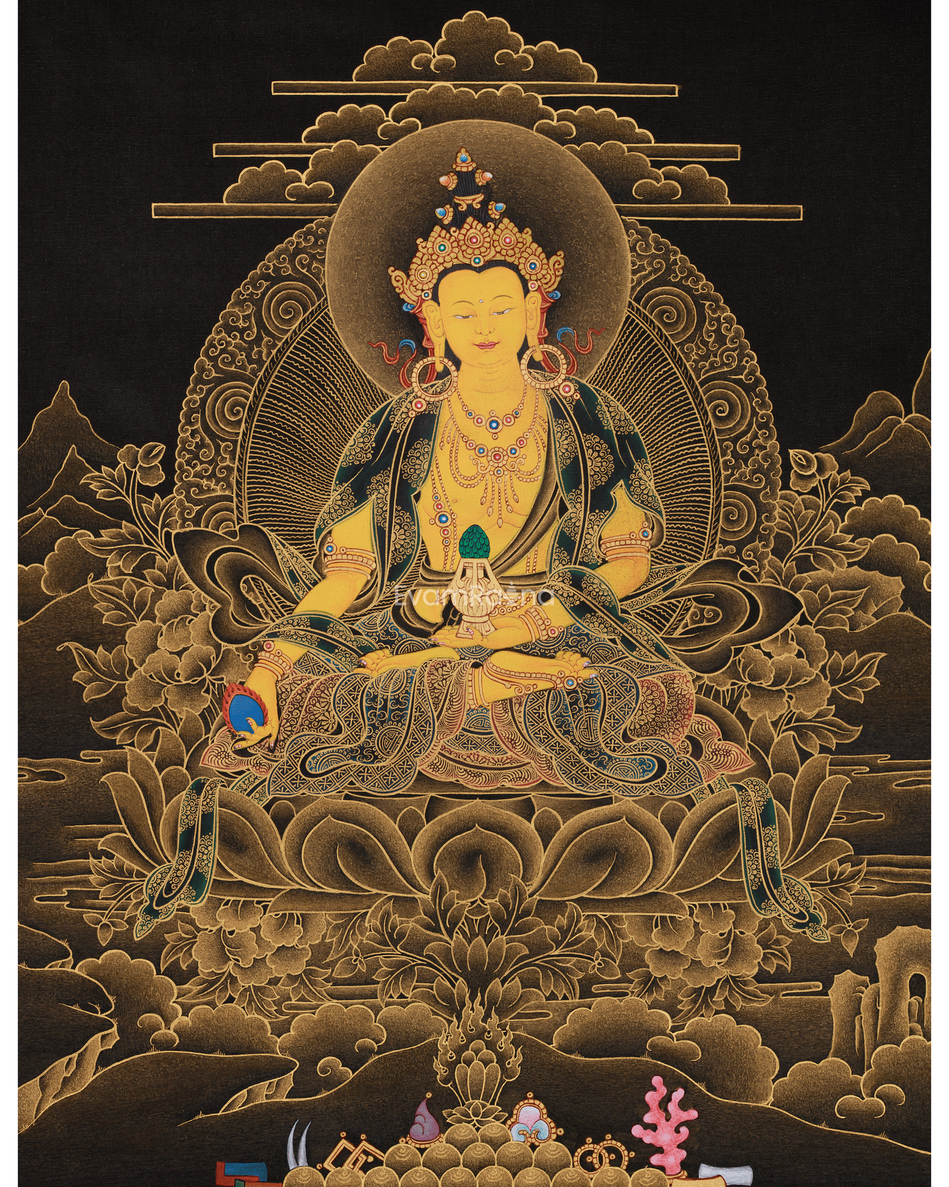  Kshitigarbha Bodhisattva Thangka 