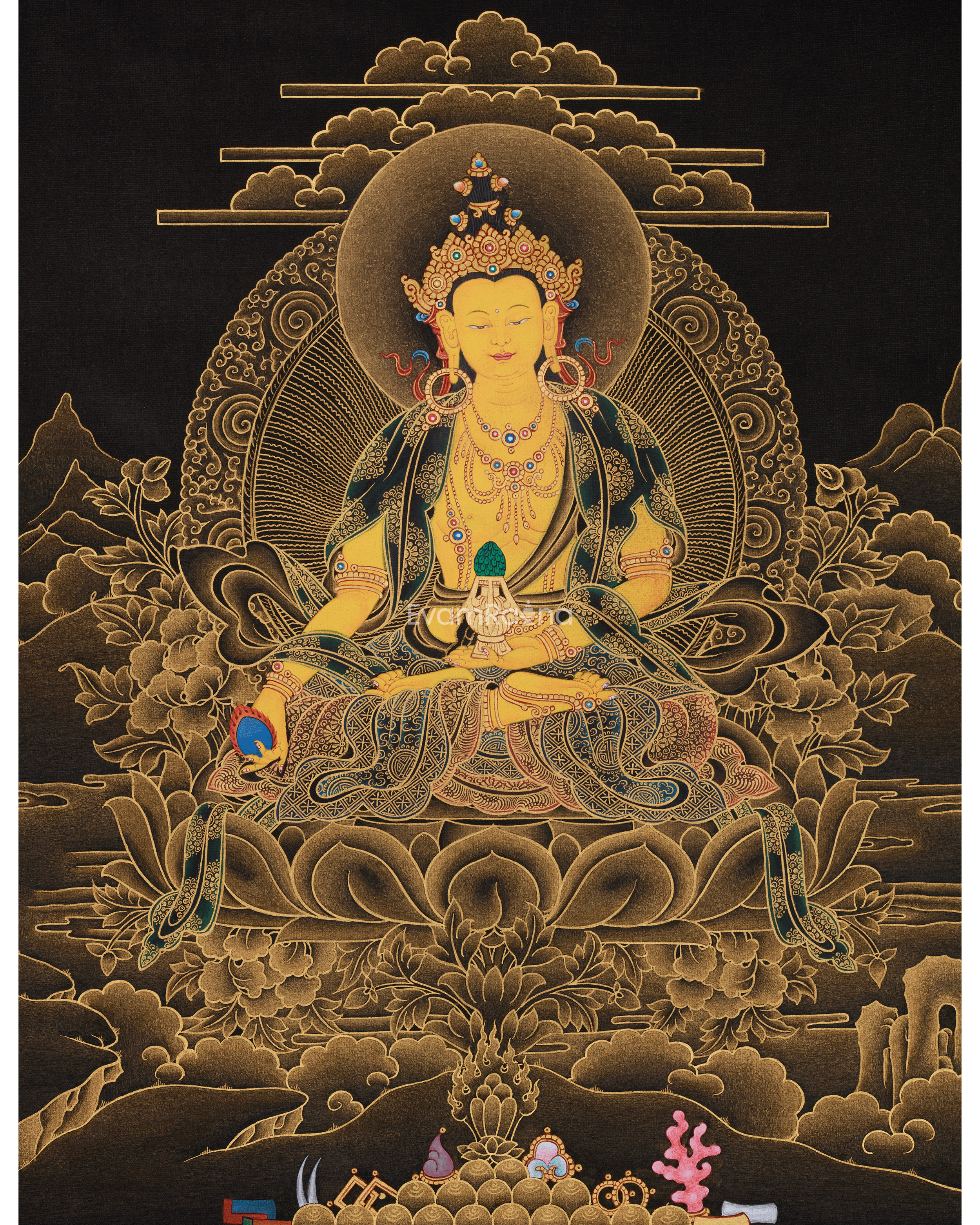  Kshitigarbha Bodhisattva Thangka 